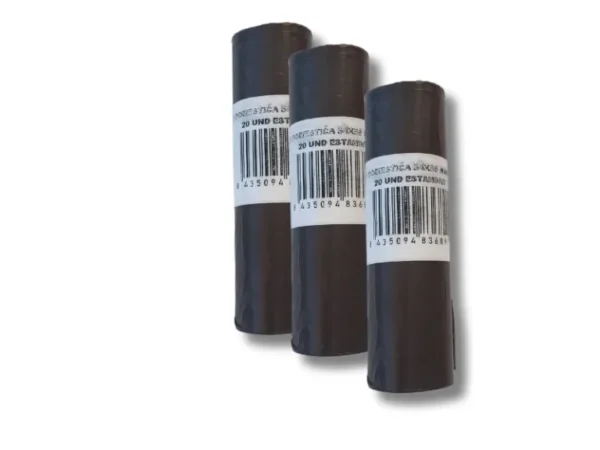 BOLSA BASURA DOMESTICA 54X58 NEGRA 20U C-50 ESTANDAR