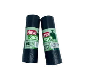 BOLSA BASURA AUTOCIERRE 55X60 NEVASACK NEGRA G-60 15U C35