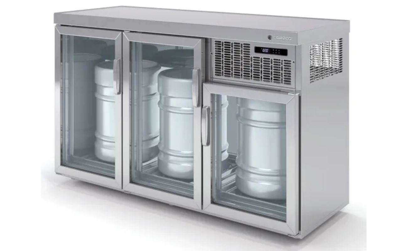 Barrilero Refrigerado Puertas de Cristal