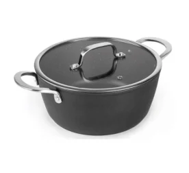 CACEROLA ALUM ANODIZADO C/TAPA 28X11CM