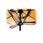 CALENTADOR ELÉCTRICO .3 BRAZOS ABATIBLES 2000W