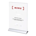 SOPORTE PORTA MENU ALUMINIO