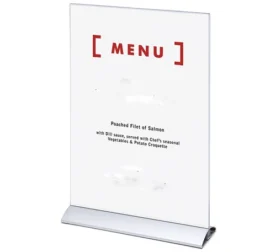 SOPORTE PORTA MENU ALUMINIO