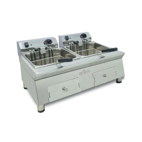 Freidora eléctrica 12+12+12 litros 7.5+7.5+7.5 kw trifásica Línea 600 100FRE121212GTR