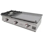 Plancha a gas 60 cm en acero laminado 6 mm + fogón 6 Kw ARILEX 100PGLFN