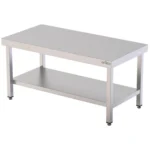 Mesa Central Baja acero inoxidable AISI 304 con estante 1500x700x600 mm