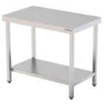 Mesa Central acero inoxidable AISI 304 con estante 2000x700x850 mm