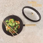 WOK LUXE CON TAPA 30 CM