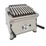 Barbacoa a gas 40 cm piedra volcánica ARILEX con parrilla pavonada regulable en 3 alturas 40BAR