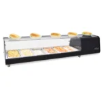 Vitrina refrigerada de tapas ARILEX PLACA LISA capacidad 4-GN1/3 color rojo 4VTL-RO