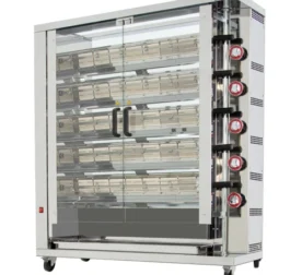 Asador vertical a gas con Peana ARILEX de 5 espadas 5ASGP