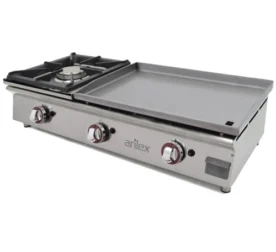 Plancha a gas 60 cm ARILEX en acero laminado de 6 mm 60PGLN