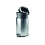 PAPELERA INOX C/PEDAL Y CUBO 20 LTOS