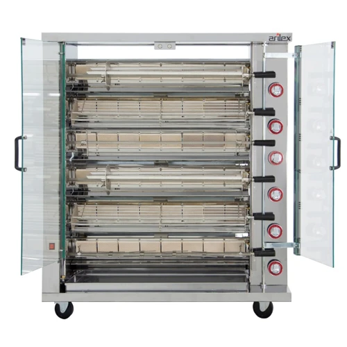 Asador vertical a gas ARILEX de 6 espadas 6ASG
