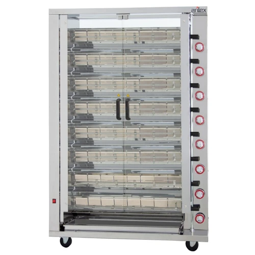 Asador vertical a gas con Peana ARILEX de 6 espadas 6ASGP