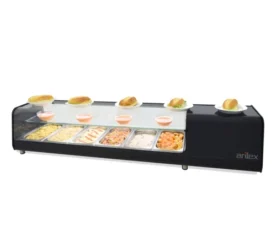 Vitrina refrigerada de tapas ARILEX 6 bandejas doble piso  GN1/3 6VTG VISION DOBLE