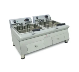 Freidora eléctrica 12+12 litros 4.5+4.5 kw monofásica Línea 600 70FRE1212G