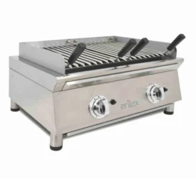 Parrilla vasca a gas 70 cm con piedra volcánica Línea 600 70VASN