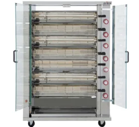 Asador vertical a gas con Peana ARILEX de 7 espadas 7ASGP