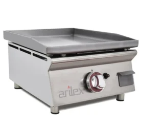 Plancha a gas 40 cm en acero laminado 6 mm + fogón 6 Kw ARILEX 80PGLFN
