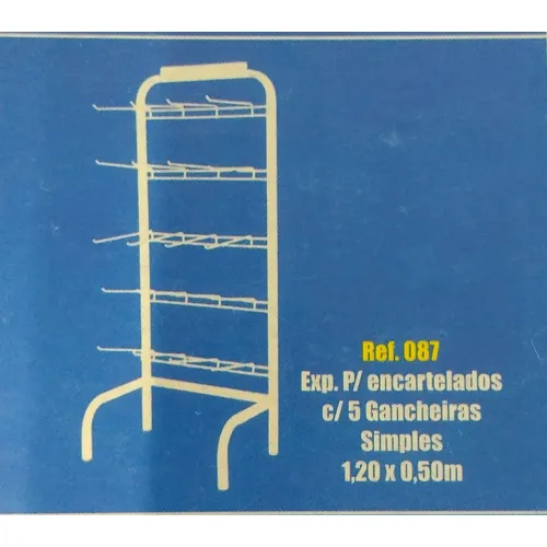 EXPOSITOR RECTO + 20 GANCHOS