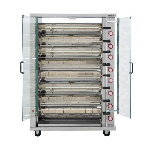 Asador vertical a gas ARILEX de 8 espadas  8ASG