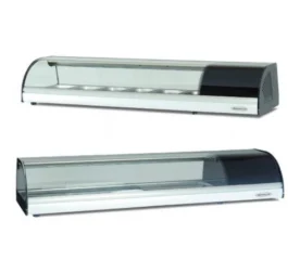 BANDEJA FRIA 4 FRENTE CURVO CUBETAS INOX