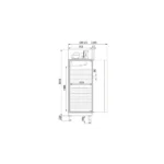 ARMARIO GN1/1 MANT.CONG. 1P S-LINE