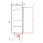 ARMARIO SNK REFRIG 1302 P. CRISTAL S-LINE