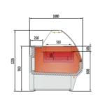 VITRINA EXP CALOR SECO CVE-10HE-15-C