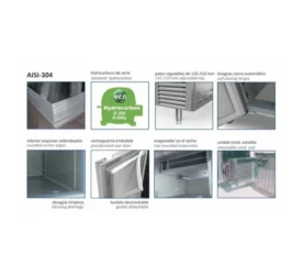 BARRILERO REFRIG 200 PUERTAS CRISTAL