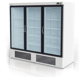 ARMARIO EXPOSITOR REFRIG 1302 EXT. NEGRO INT. INOX