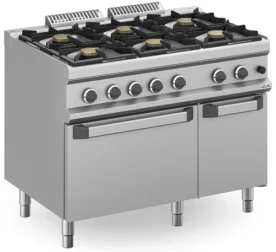 Cocina a gas 6 fuegos 6x7 Kw con Horno Eléctrico Estático MFB711AFEXL MAGISTRA PLUS 700