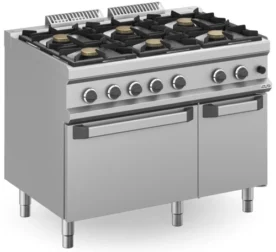 Cocina a gas 6 fuegos 6x7 Kw con Horno a Gas MFB711AFGXL MAGISTRA PLUS 700
