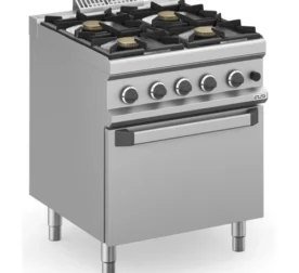Cocina a gas 4 fuegos 4x5.5 Kw con Horno Eléctrico Estático MFB77FEXS MAGISTRA PLUS 700