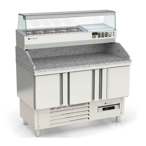 MESA FRIA 100 PIZZA GRANITO Y CUPULA