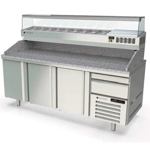 MESA FRIA PIZZA 80-200 EXPOSITOR CUERPO NEUTRO