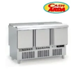 MESA FRIA 140 SALADETTE POLIETILENO Y TAPA INOX
