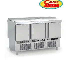 MESA FRIA 140 SALADETTE POLIETILENO Y TAPA INOX