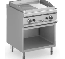 Frytop Eléctrico 70 cm Placa Lisa -  Ranurada Cromo Duro con Mueble MFTE77ALRC  MAGISTRA PLUS 700