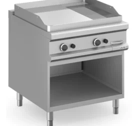 Frytop Eléctrico 80 cm Placa Lisa - Ranurada Cromo Duro con Mueble MFTE98ALRC MAGISTRA PLUS 900