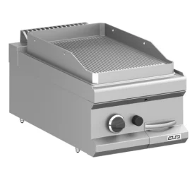 Frytop a gas 40 cm Placa Ranurada Acero Rectificado con Mueble MFTG74AR MAGISTRA PLUS 700