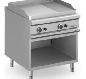 Frytop a gas 80 cm Placa Lisa - Ranurada Acero Rectificado con Mueble MFTG98ALR MAGISTRA PLUS 900