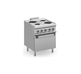 Cocina Eléctrica 4 zonas Redondas con Horno Eléctrico Estático MPR77FE MAGISTRA PLUS 700