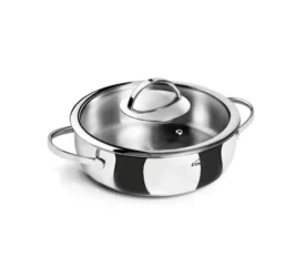 TARTERA CON TAPA INOX NOAH 22 CM