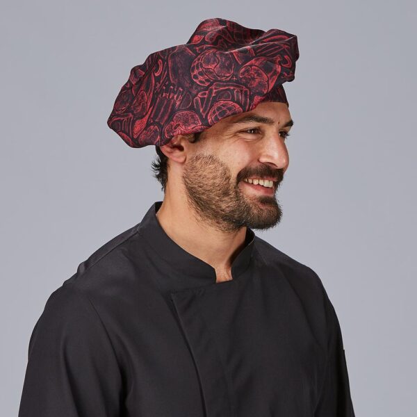 400016-5155-UD.jpg GORRO GRAN CHEF VELCRO ESTAMPADO